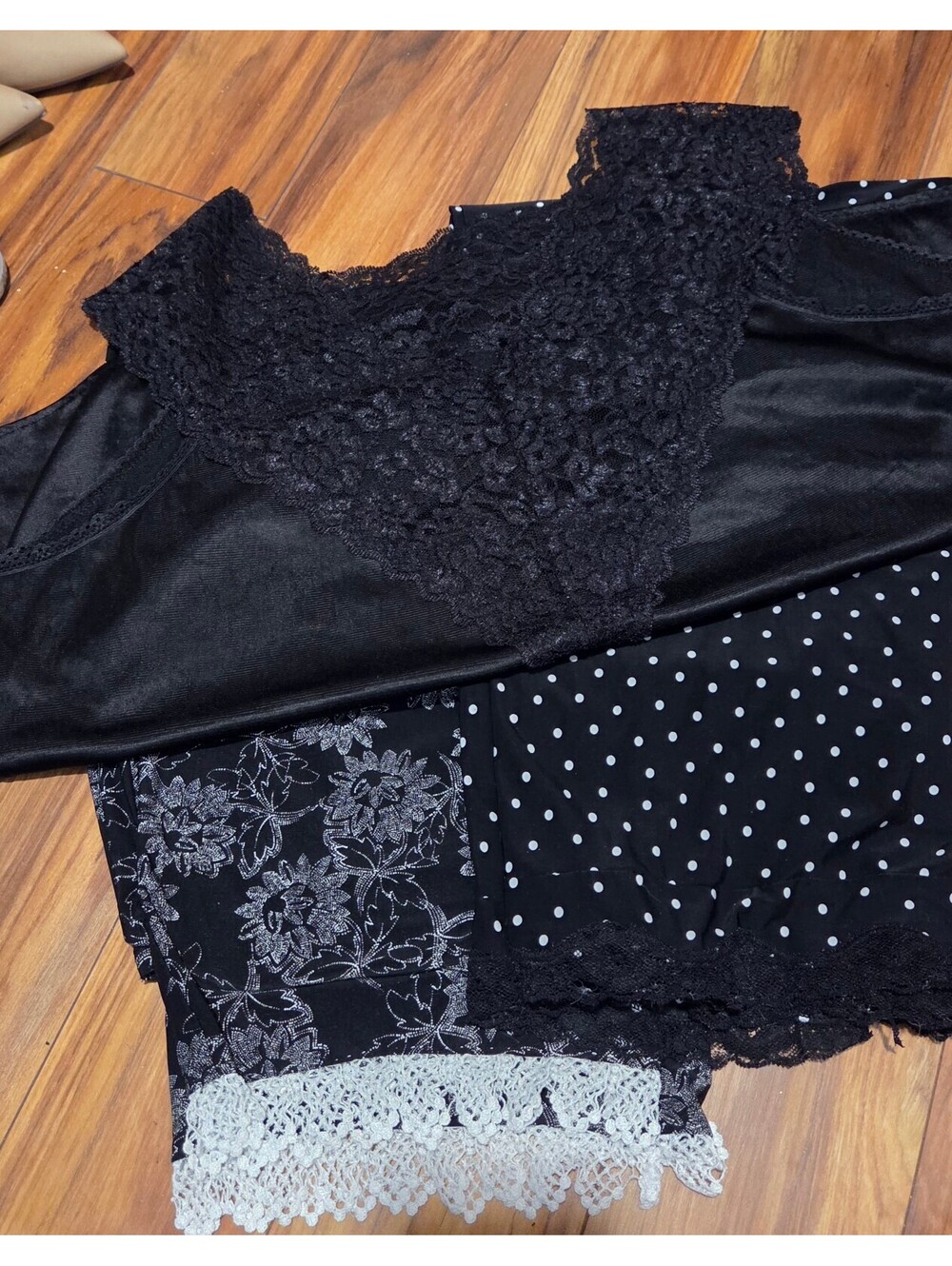 Sleepwear 2 Pants and 1 Top Plus Size Pajamas